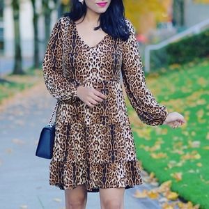 Leopard print dress
